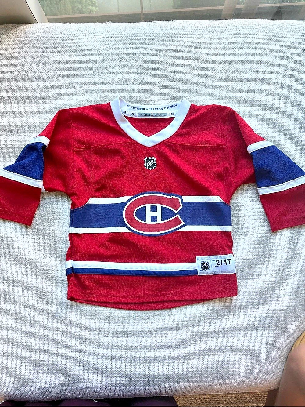 Reebok Montreal Canadiens Hockey Jersey Size 2-4T Like New